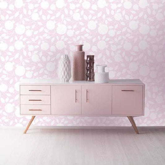 Pomegranate Pink eco wallpaper