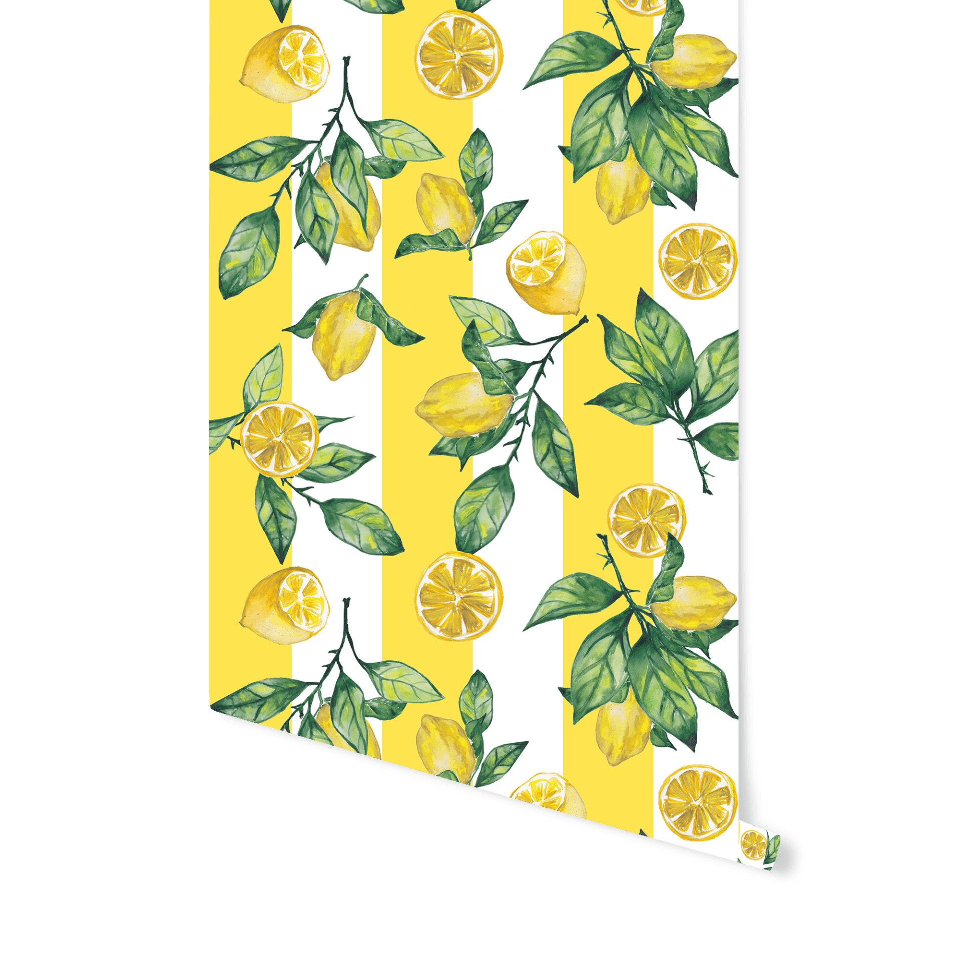 Striped Lemon eco wallpaper