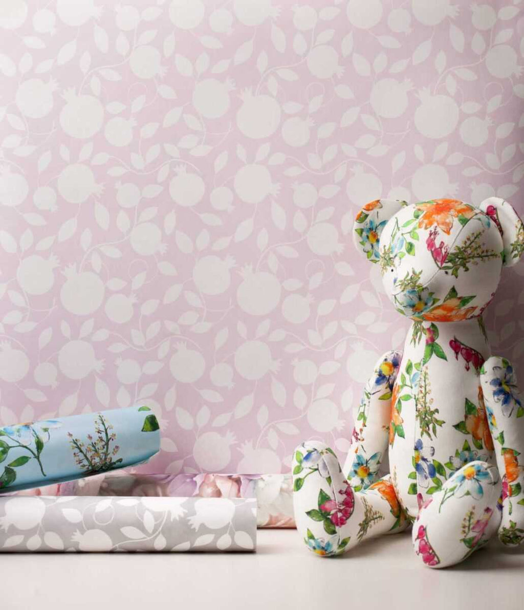 Pomegranate Pink eco wallpaper