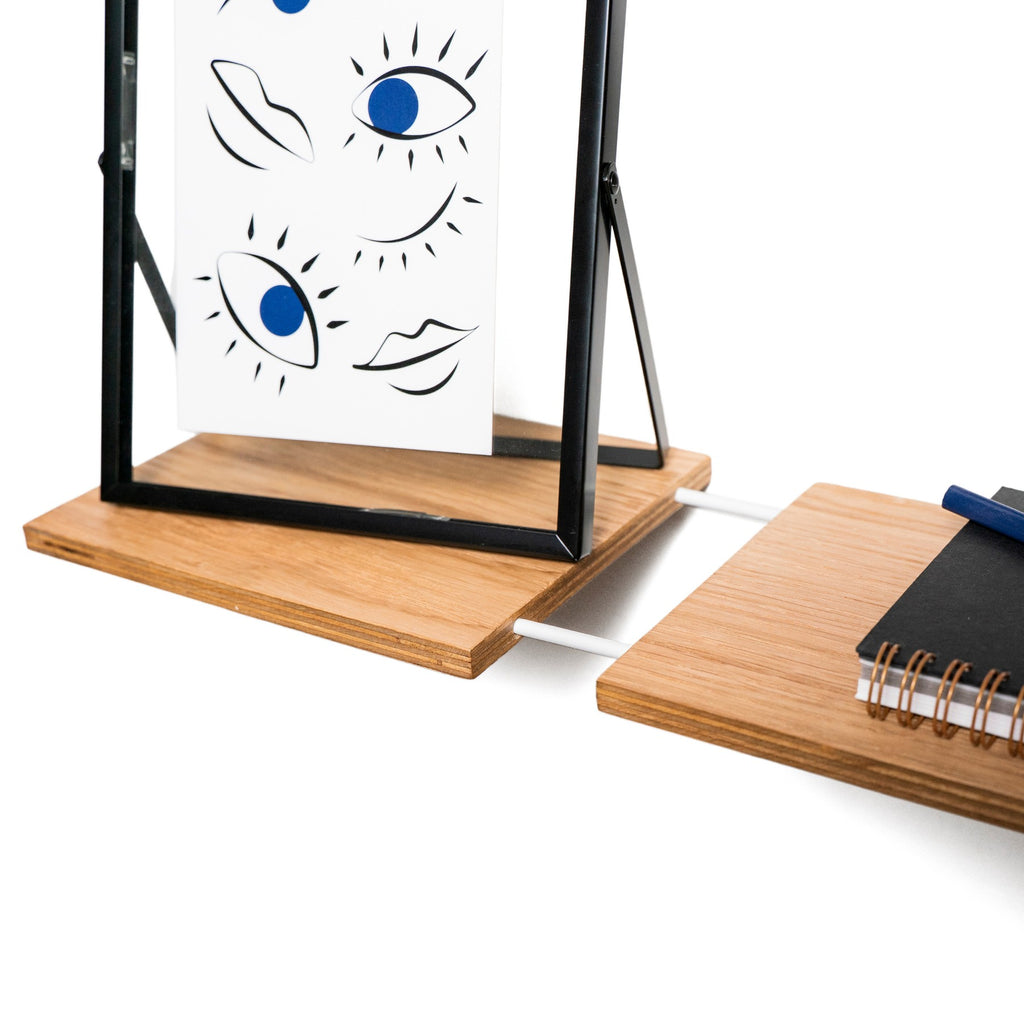 Floating Wooden Wall Shelf - Luno