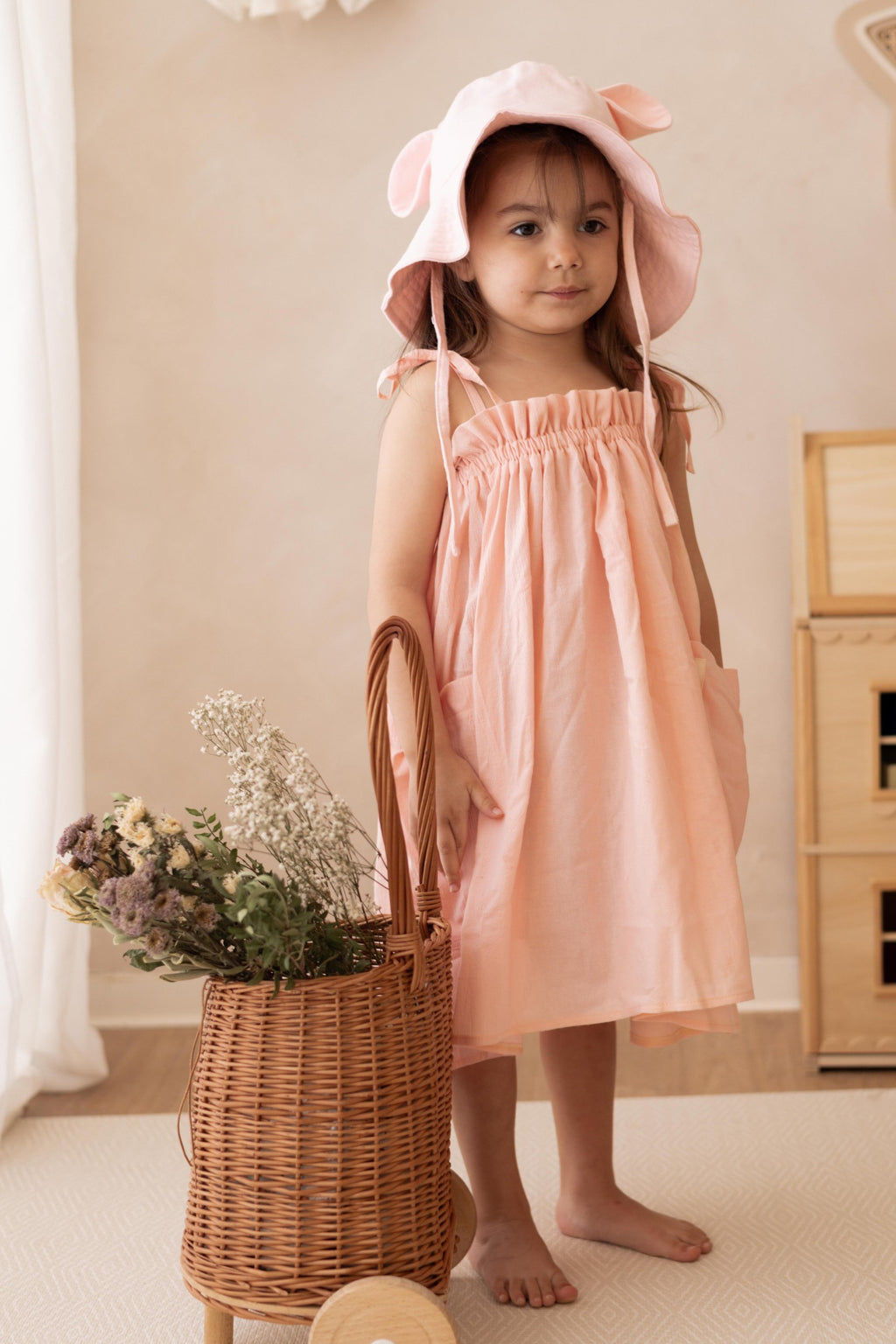 Kids Dress Milka – Peach