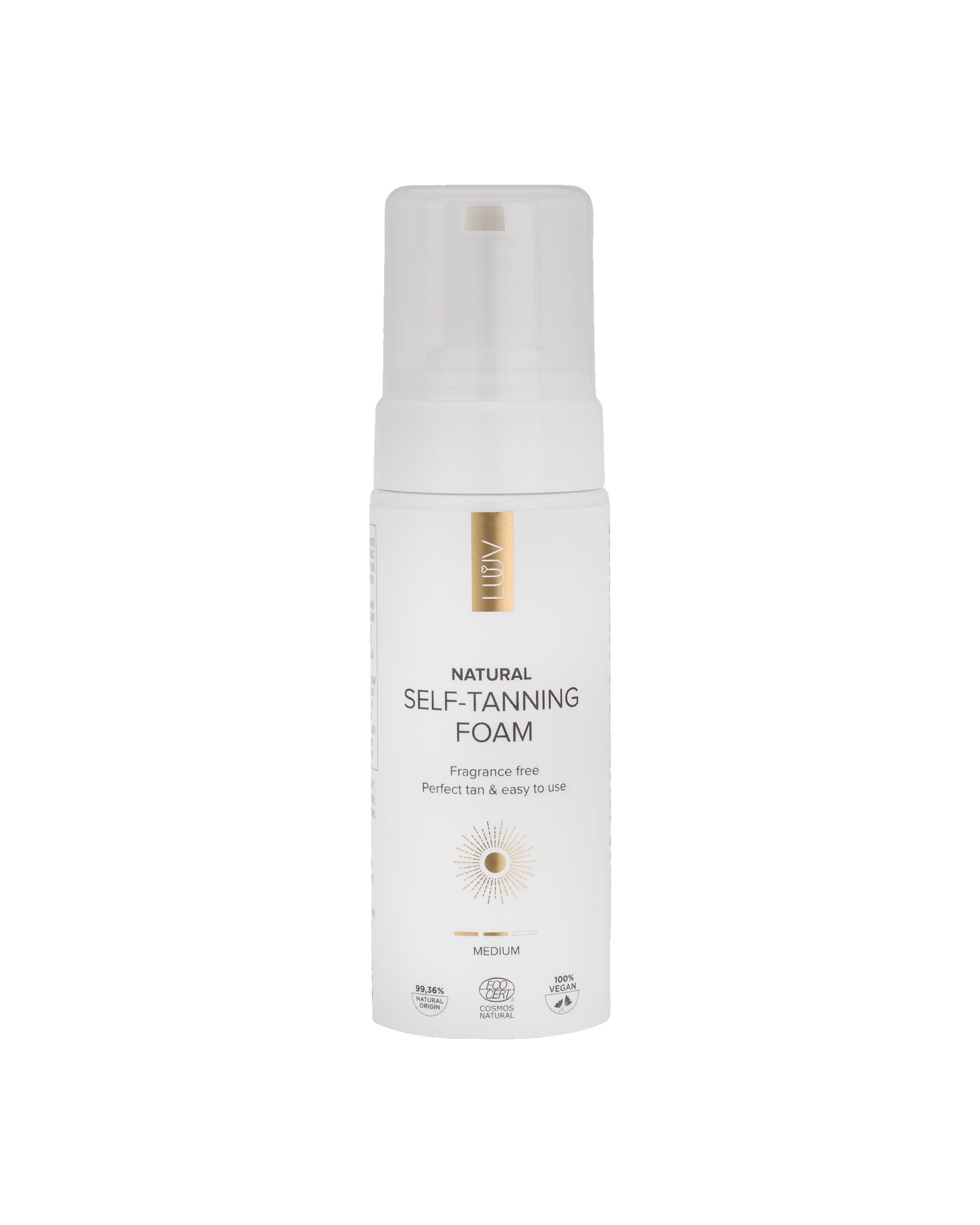 Natural Self Tanning Foam Medium COSMOS, 150ml